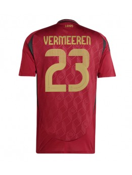 Belgien Arthur Vermeeren #23 Heimtrikot EM 2024 Kurzarm